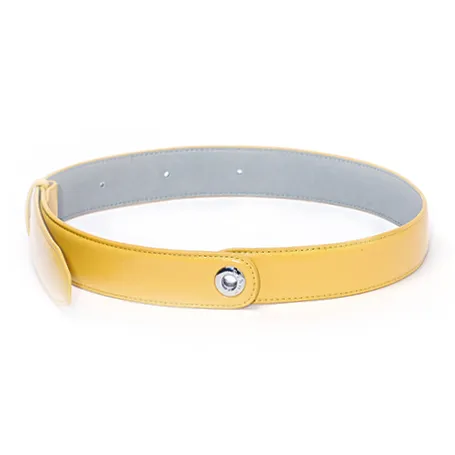 MUYSO Экологичный Переработанный Кожа Ремешок Сумка Ремешок Женский Желтый