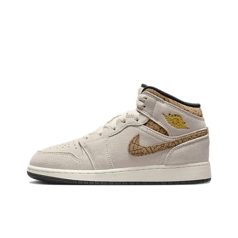 Jordan 1 Mid SE Brown Elephant GS