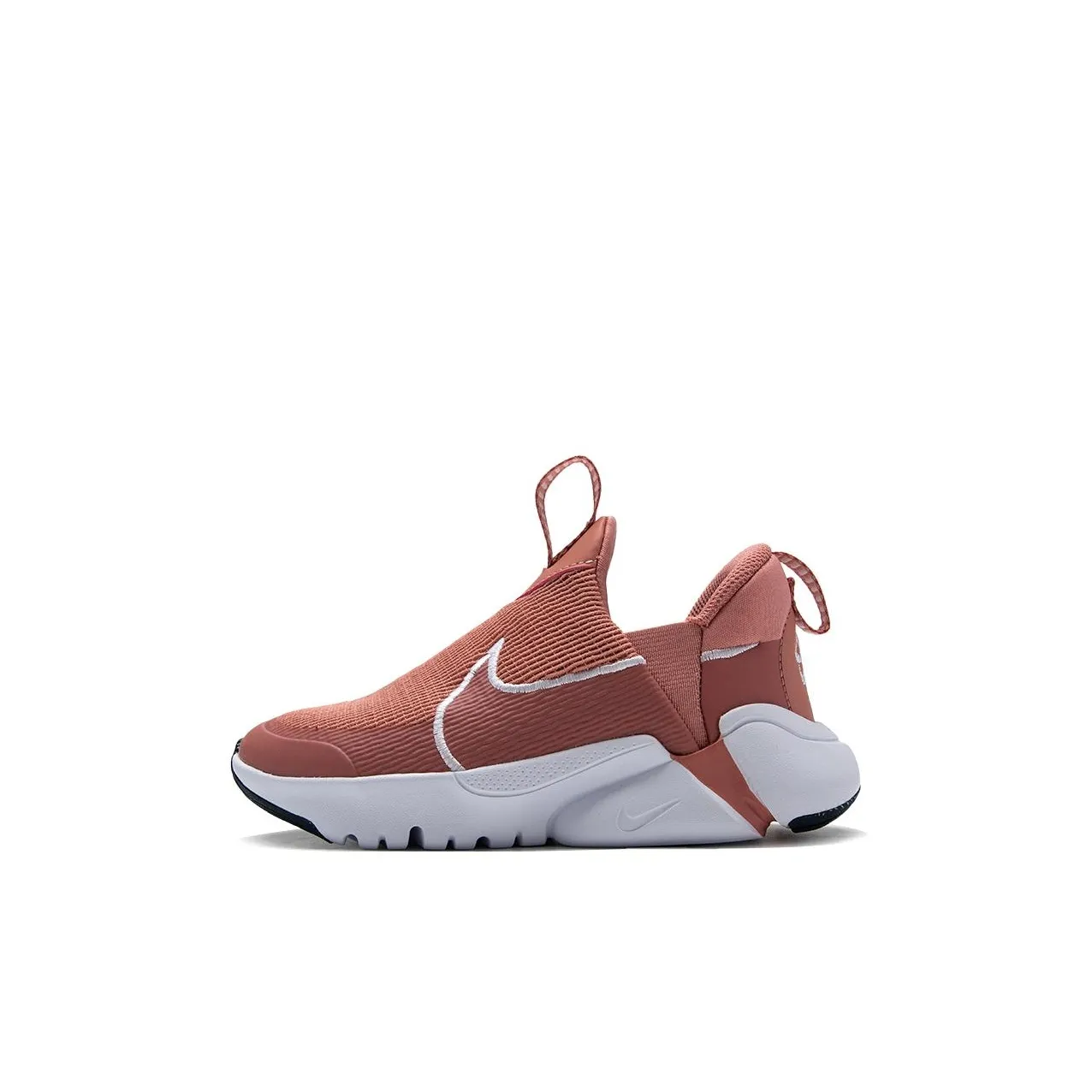 Nike Flex Plus 2 Slip Resistant Abrasion Resistant Низкий Топ Детские Беговые Кроссовки Красный Белый Детские Возраст 3-7 Лет