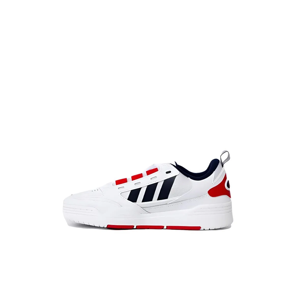 Adidas Амортизация Низкий Топ Детский Скейтбординг Белый Красный Малыш