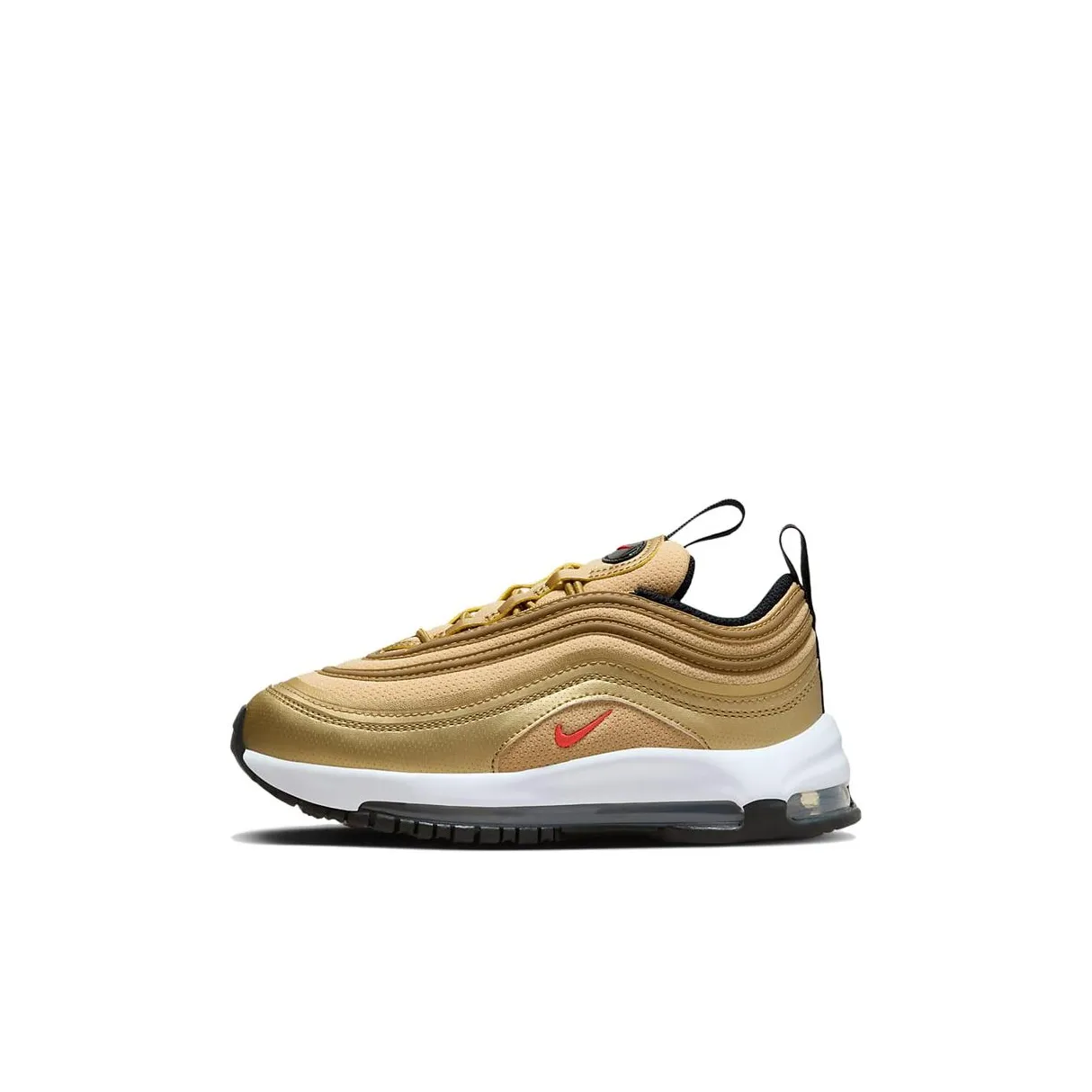 Nike Air Max 97 Амортизация Низкий Топ Детские Лайфстайл Обувь Золотой Дети Возраст 3-7 Лет