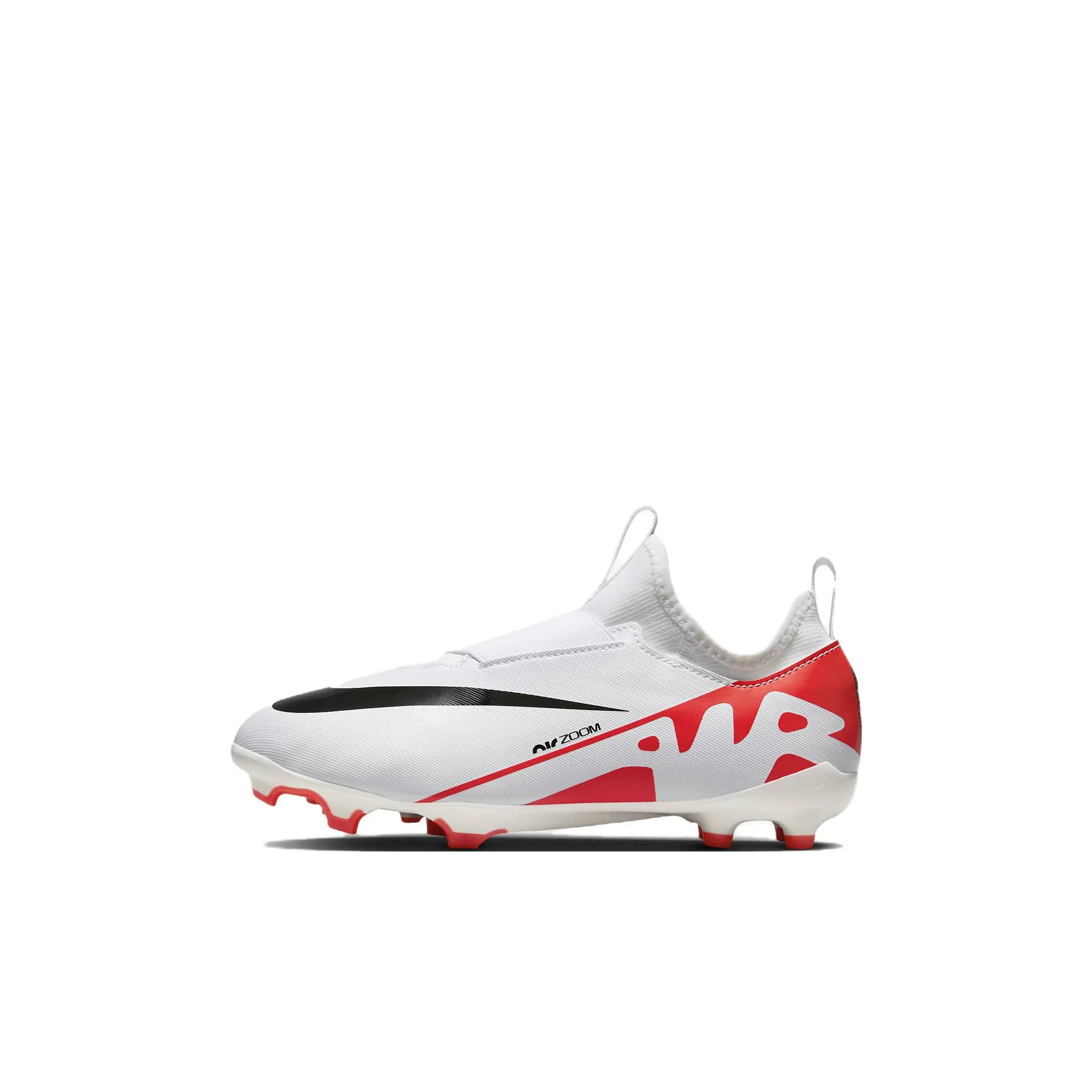 Nike Mercurial Vapor 15 Slip-Resistant Низкие Детские Футбольные Бутсы Белый Красный Черный Детский