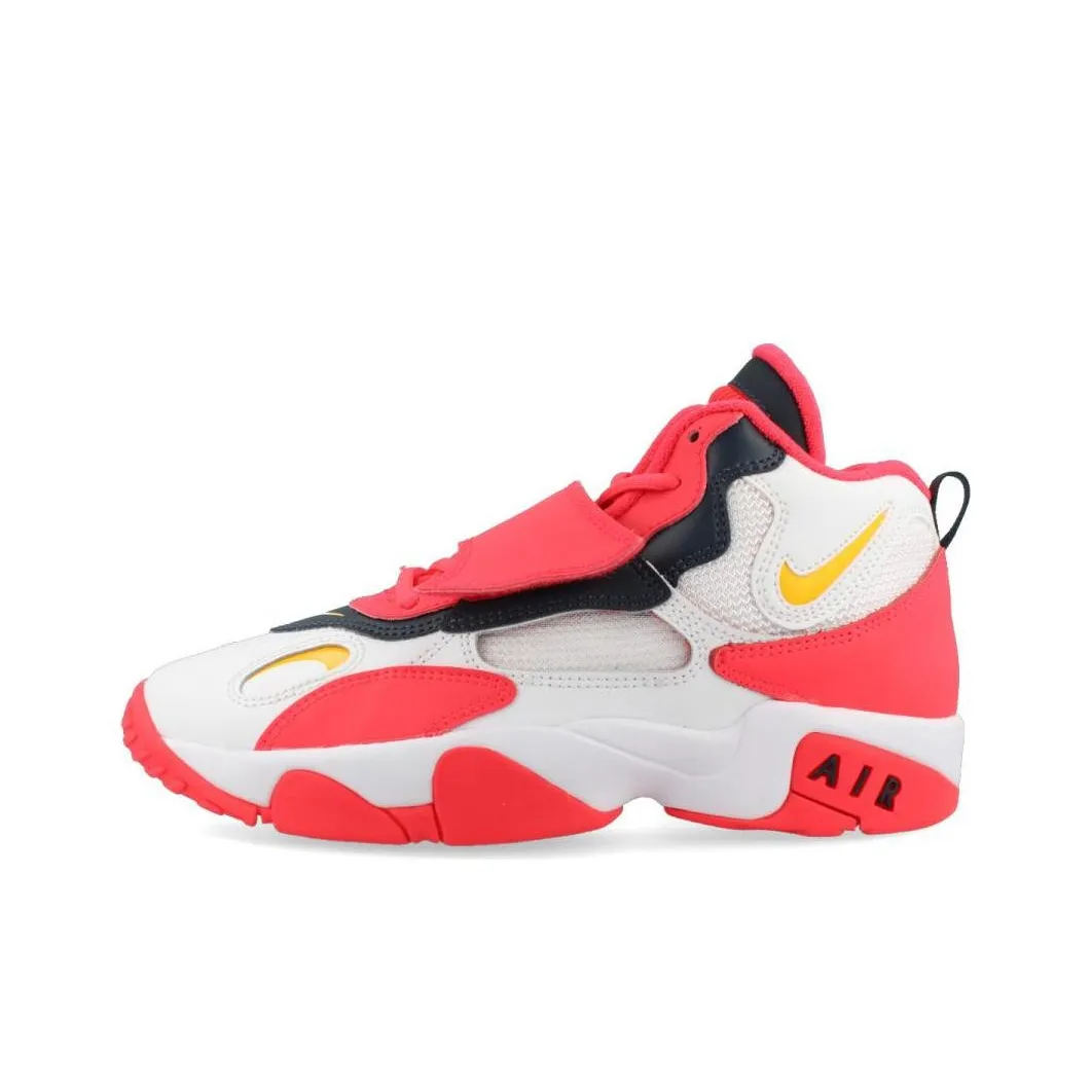 Nike Air Max Speed Turf Аbrasion Resistant MID Баскетбольные кроссовки Топ Белый Красный Подростки