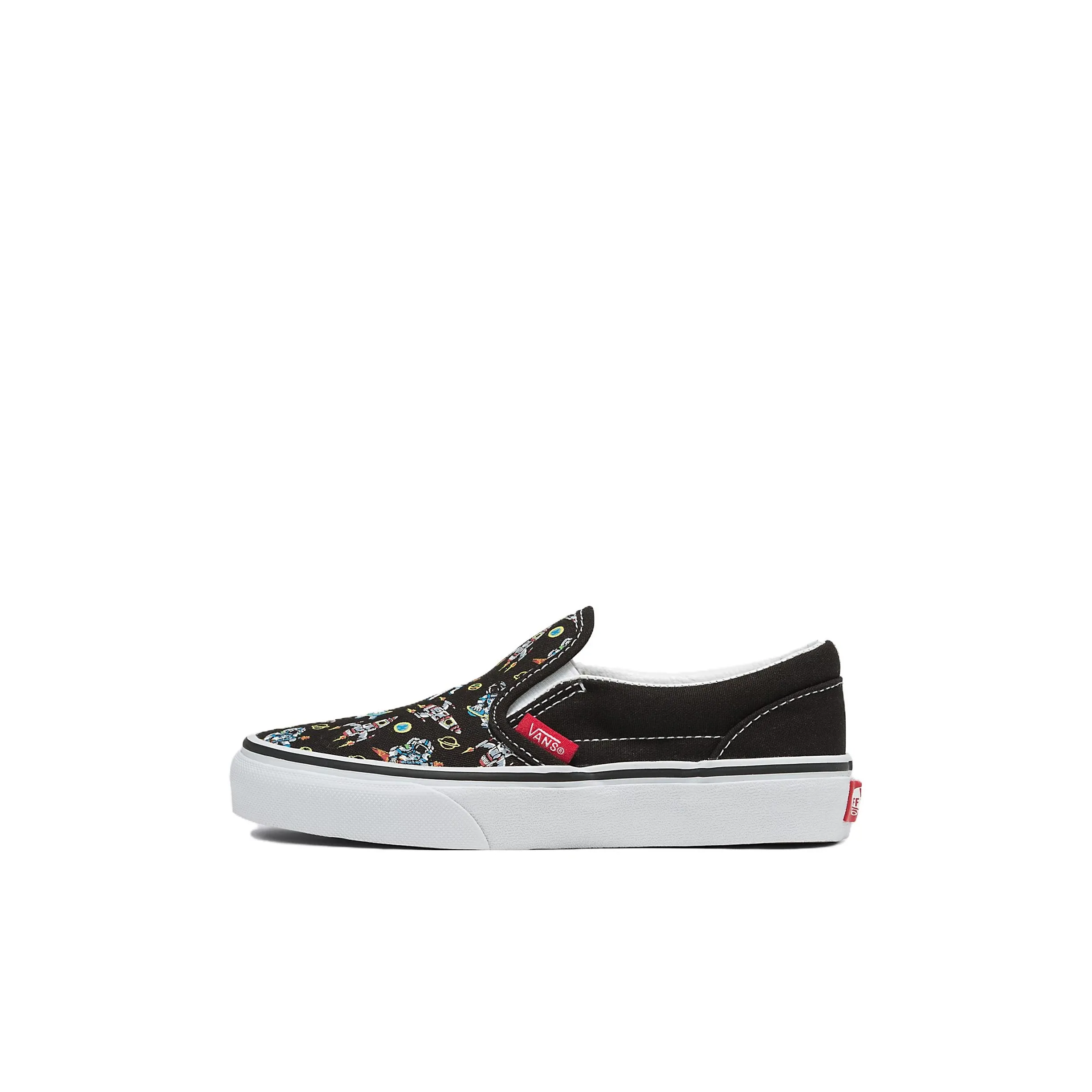Vans Slip On Series Low Топ Детские Скейтбординги Черный Children Aged 3-7 лет