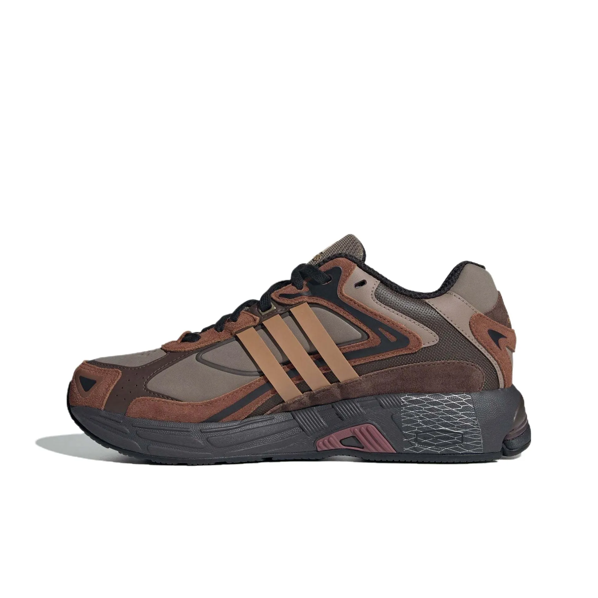 Adidas RESPONSE CL Anti Slip Wear Resistant Low Top Chunky Sneakers Unisex Gray Brown