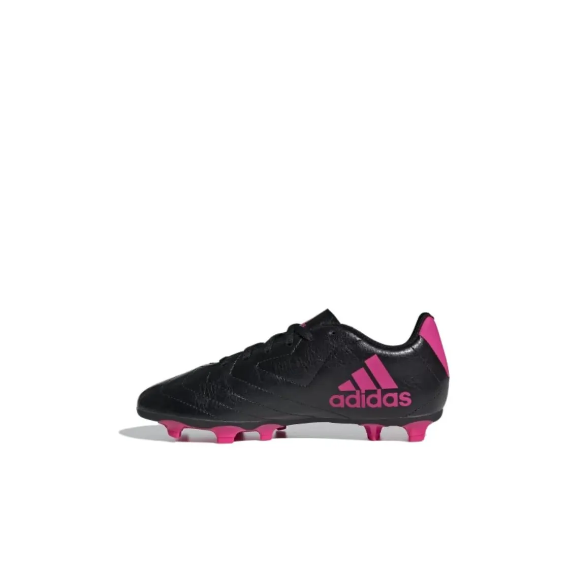 Adidas GOLETTO VII Abrasion Resistant Low Top Kids' Soccer Shoes Black Pink Kids'