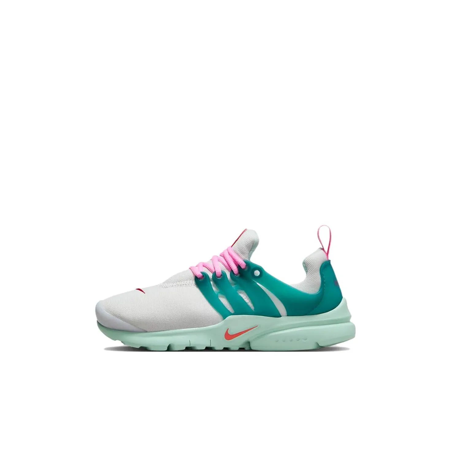 Nike Air Presto Устойчивый к истиранию Низкий Топ Детская Беговая Обувь Белый Зеленый Для детей 3-7 лет