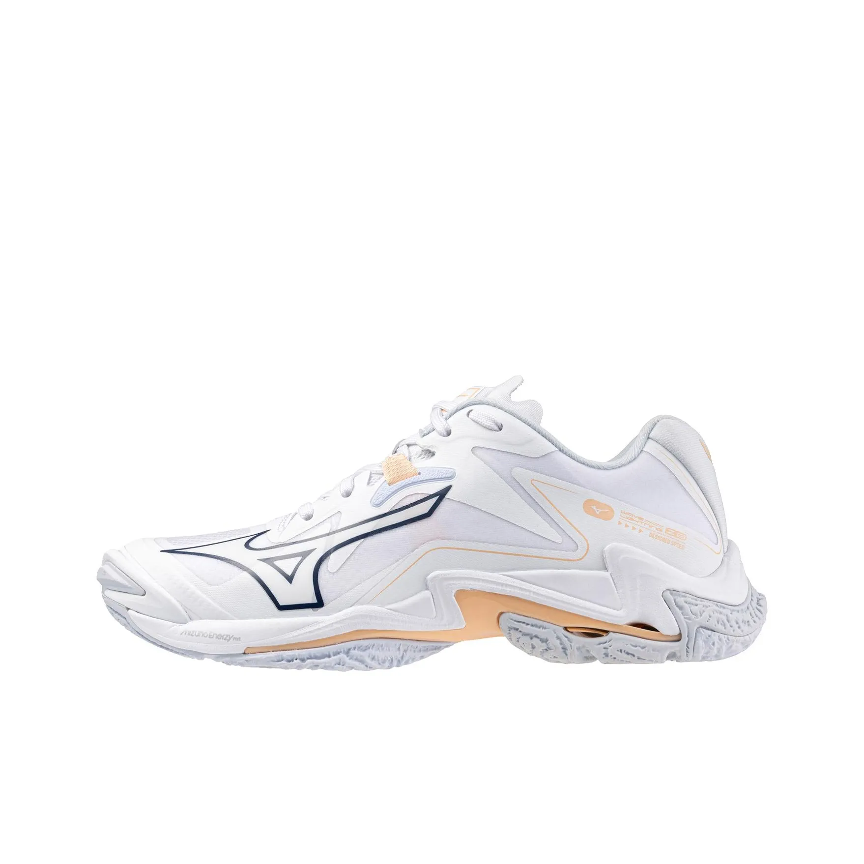 Mizuno Women's Wave Lightning Z8 'White Navy Peach Parfait' Women's