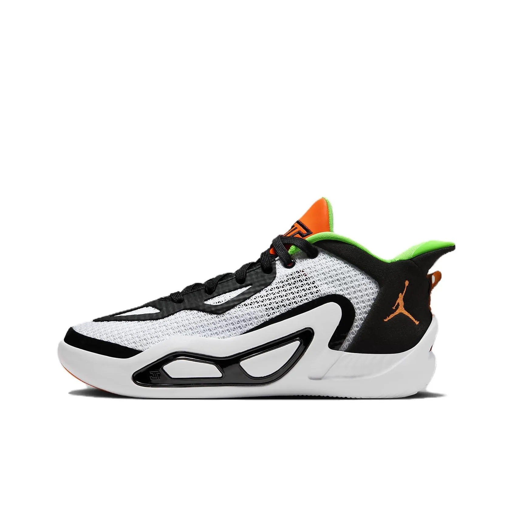 Джордан Tatum 1 Slip Resistant Abrasion Resistant Low Top Детские Баскетбольные Кроссовки Черный Белый Подростки