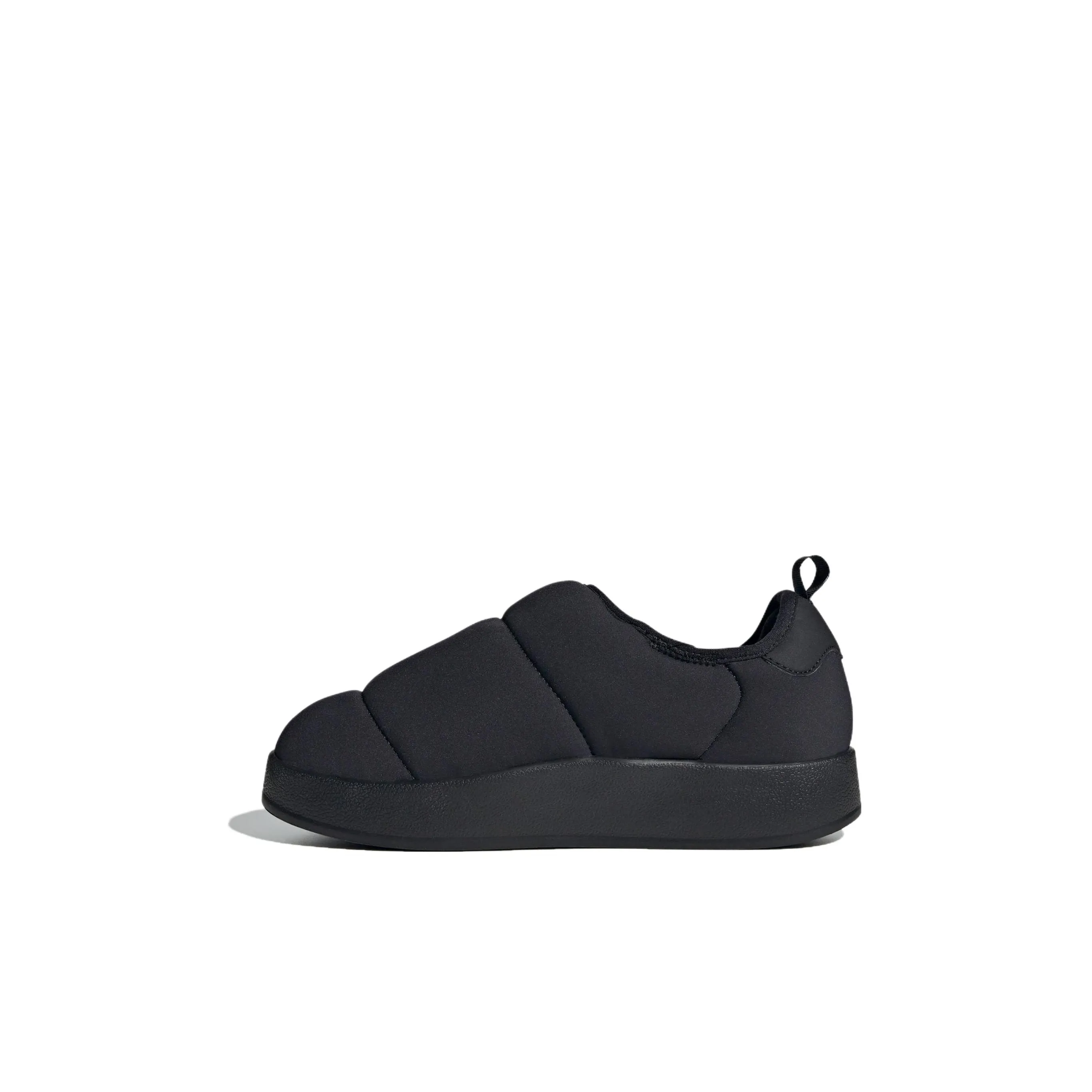 Adidas Originals Puffylette Slip Resistant Abrasion Resistant Низкий Топ Детские Лифтайл Обувь Черный Детский