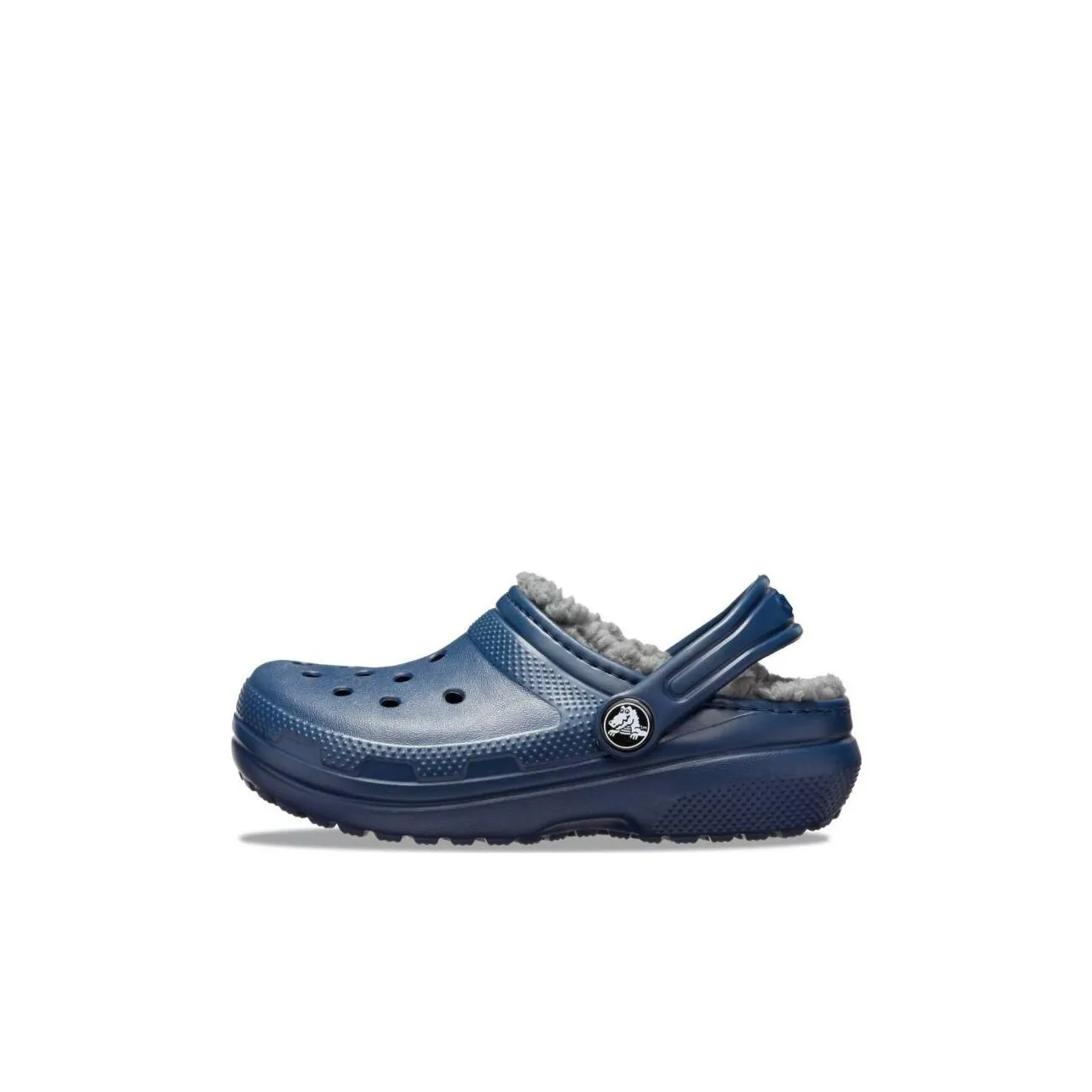 Детские Crocs Classic Lined Термические KIDS Сабо Темно-синий Угольно-серый