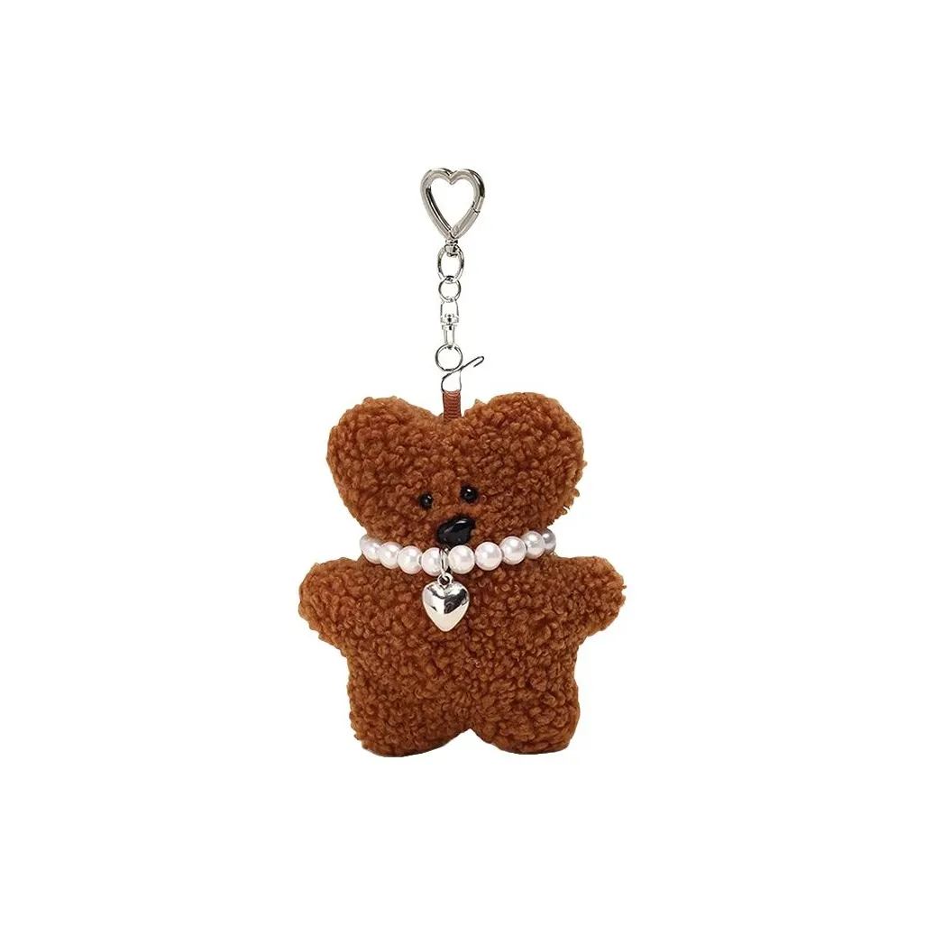 X3COMMUNE Очаровательное Жемчужное Ожерелье Медведь Кукла Плюшевая Подвеска 11 см Длина Тела
