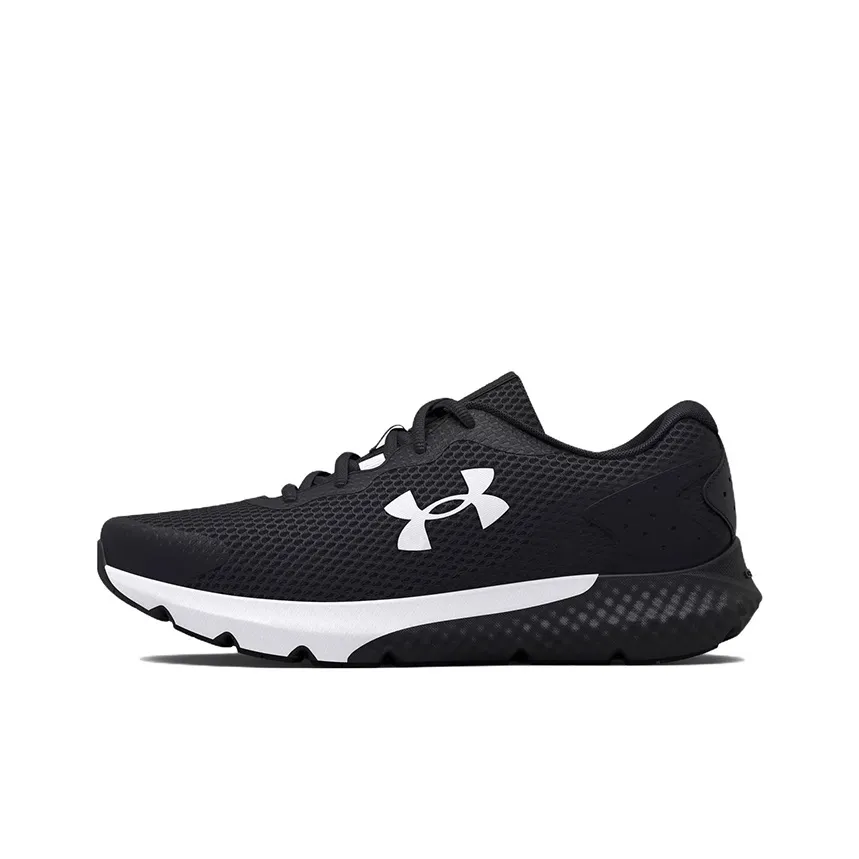 Under Armour Charged Rogue 3 Low Top Kids' Running Shoes Black Teenagers