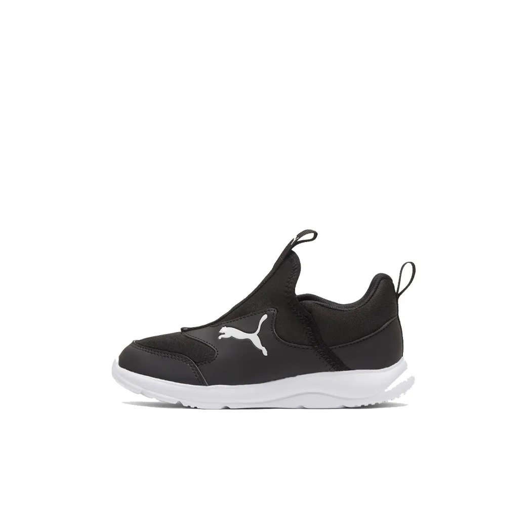 PUMA Slip On Low Топ Детские беговые кроссовки Черный Children Aged 3-7 лет