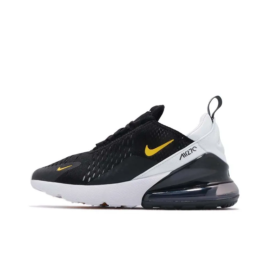 Nike Air Max 270 Pure Platinum Low Top Детские беговые кроссовки Черный Белый Подростки