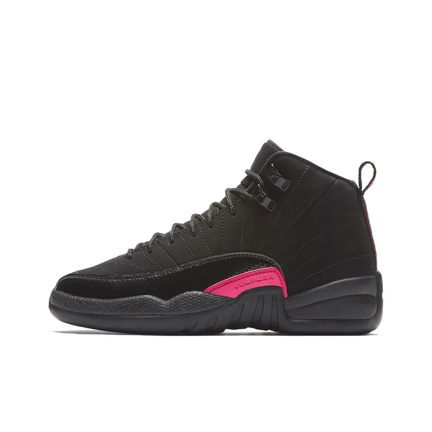 Jordan 12 Retro Black Rush Pink GS