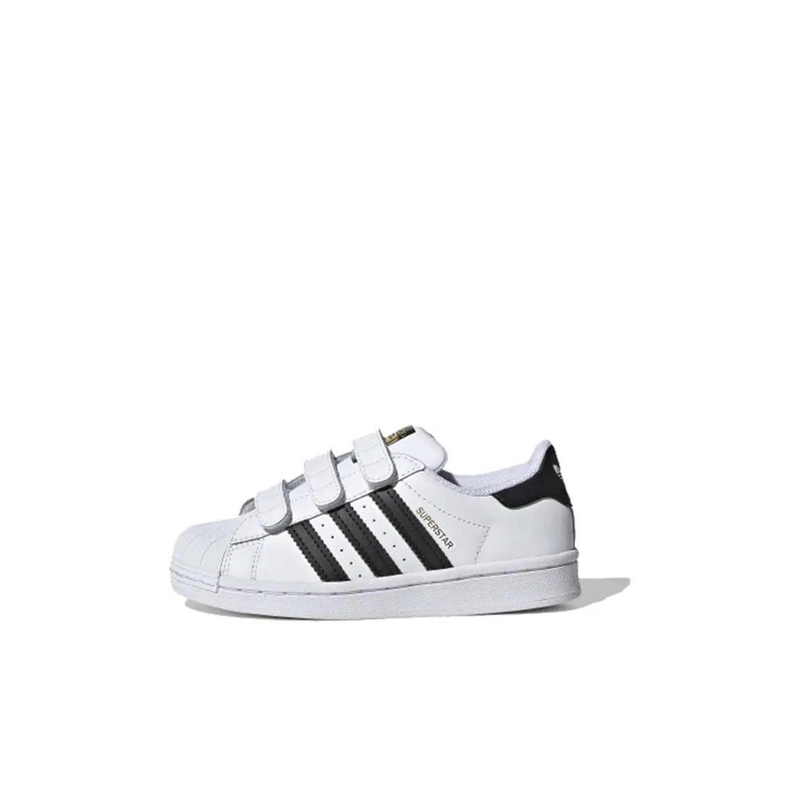 Adidas Originals SUPERSTAR CF Low Топ Кроссовки для скейтбординга Черный белый Дети Возраст 3-7 лет