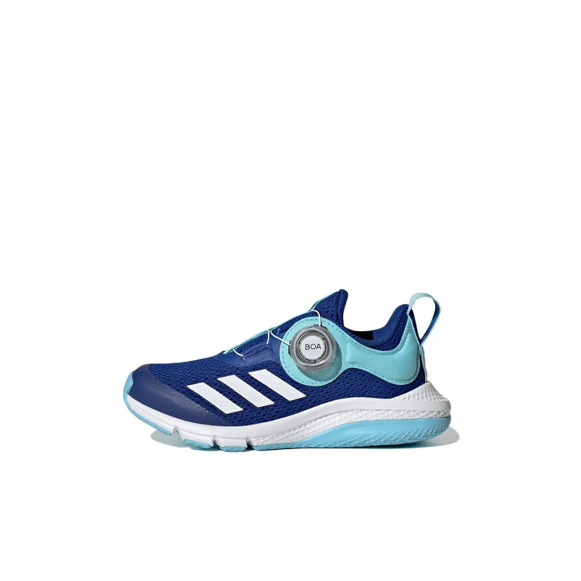 Adidas Activefle BOA K Slip Resistant Abrasion Resistant Дышащий Низкий Топ Беговые кроссовки Озерно-голубой Детский