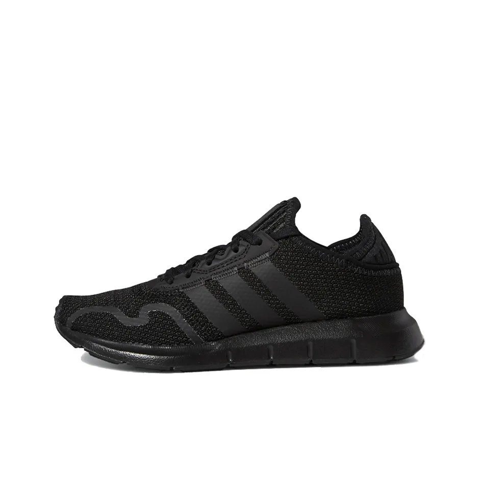 Adidas Originals Swift Run X J Амортизация Низкий Топ Детские Беговые Кроссовки Черные