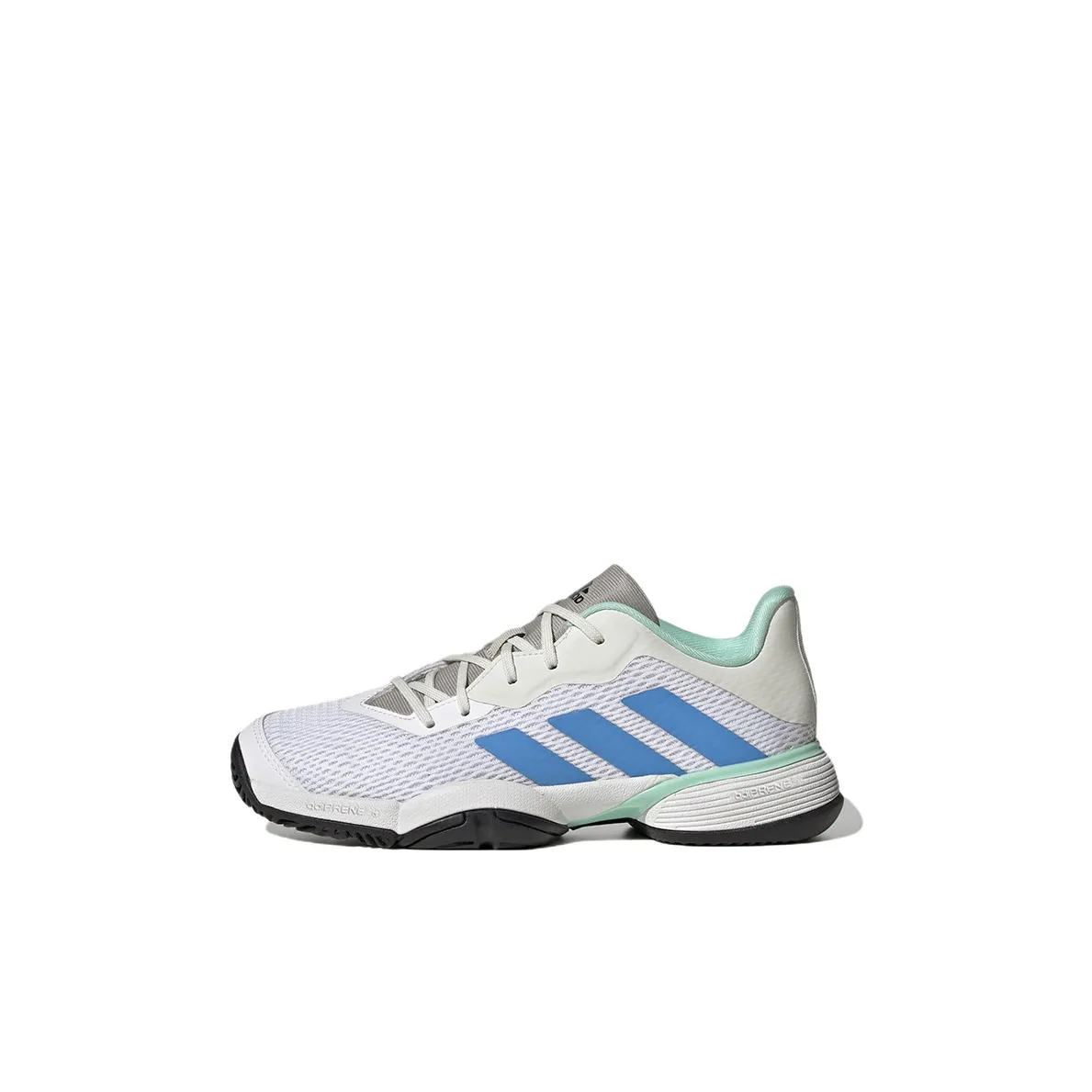 Adidas Barricade Tennis K Low Top Kids' Training Shoes White Blue Kids'
