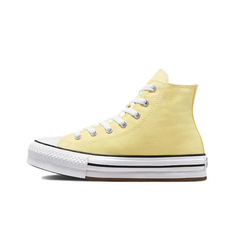 Конверс All Star Series EVA Lift Аbrasion Resistant High Top KIDS Кеды Желтые Подростки