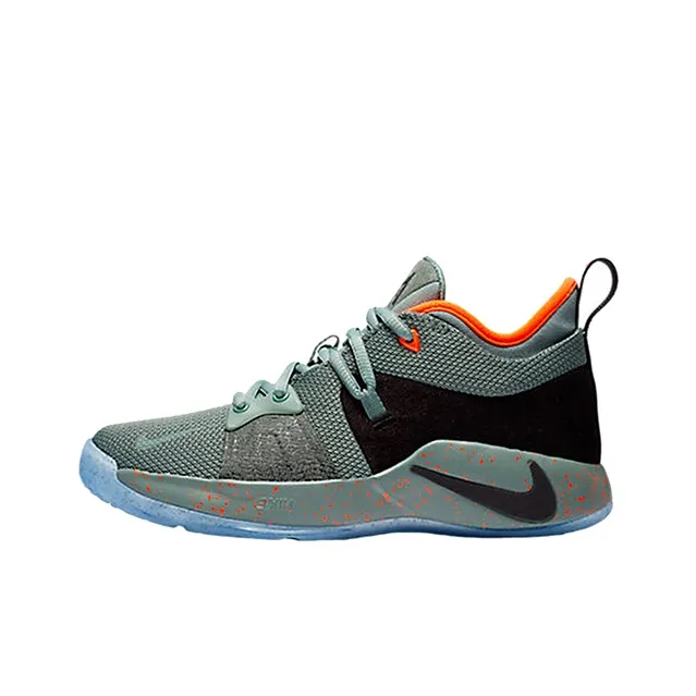 Nike PG 2 All Star 2018 Павл Джордж Низкие Баскетбольные Кроссовки Черные Зеленые Подростки