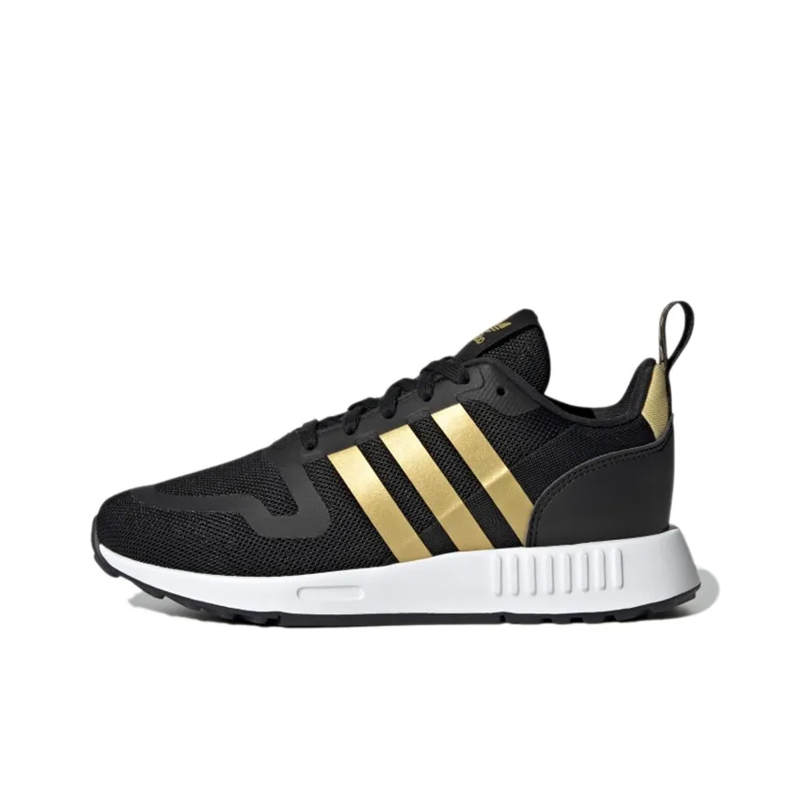 Adidas Originals MULTI J Устойчивый к истиранию низкий топ Детская беговая обувь Угольно-черный Подростки