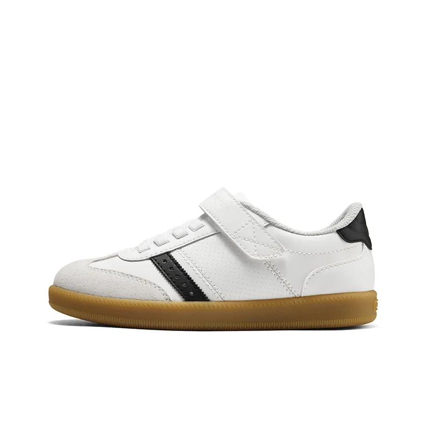 Skechers Abrasion Resistant Breathable Low Top Kids' Skateboarding Shoes White Black