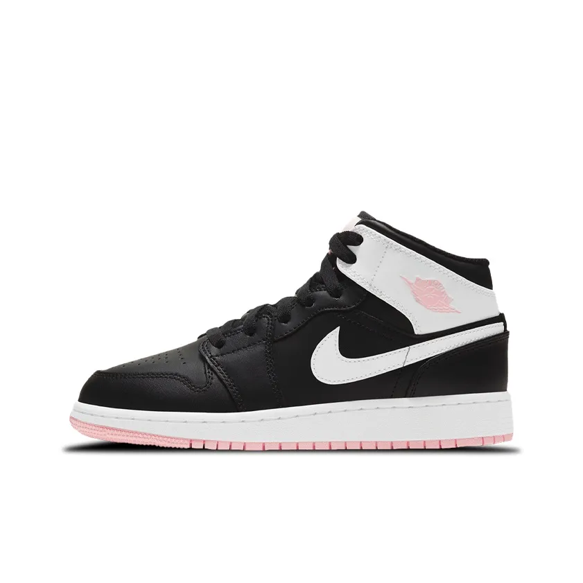 Jordan 1 Mid 'Arctic Pink Black' GS