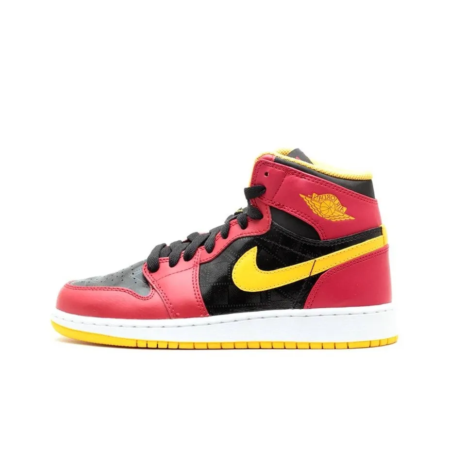 Jordan Air Jordan 1 Ретро High OG HIGHLIGHT Фильм High Топ Детские Баскетбольные Кроссовки Красный Черный Подростки