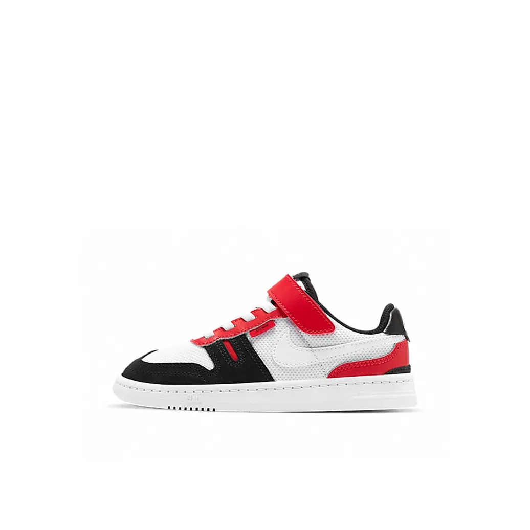 Nike Squash Type Low Топ Кроссовки для скейтбординга Черный белый красный Дети Возраст 3 7 лет