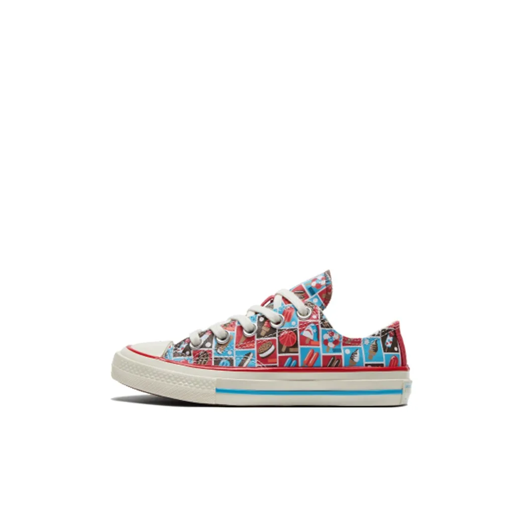 Конверс 1970s Chuck Taylor All Star Low Топ KIDS Кеды Красный синий Дети Возраст 3 7 лет
