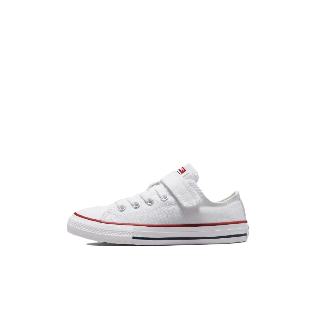 Converse Chuck Taylor All Star 1V Устойчивые к истиранию Низкие Кеды для Детей Белые Детские Возраст 3-7 лет