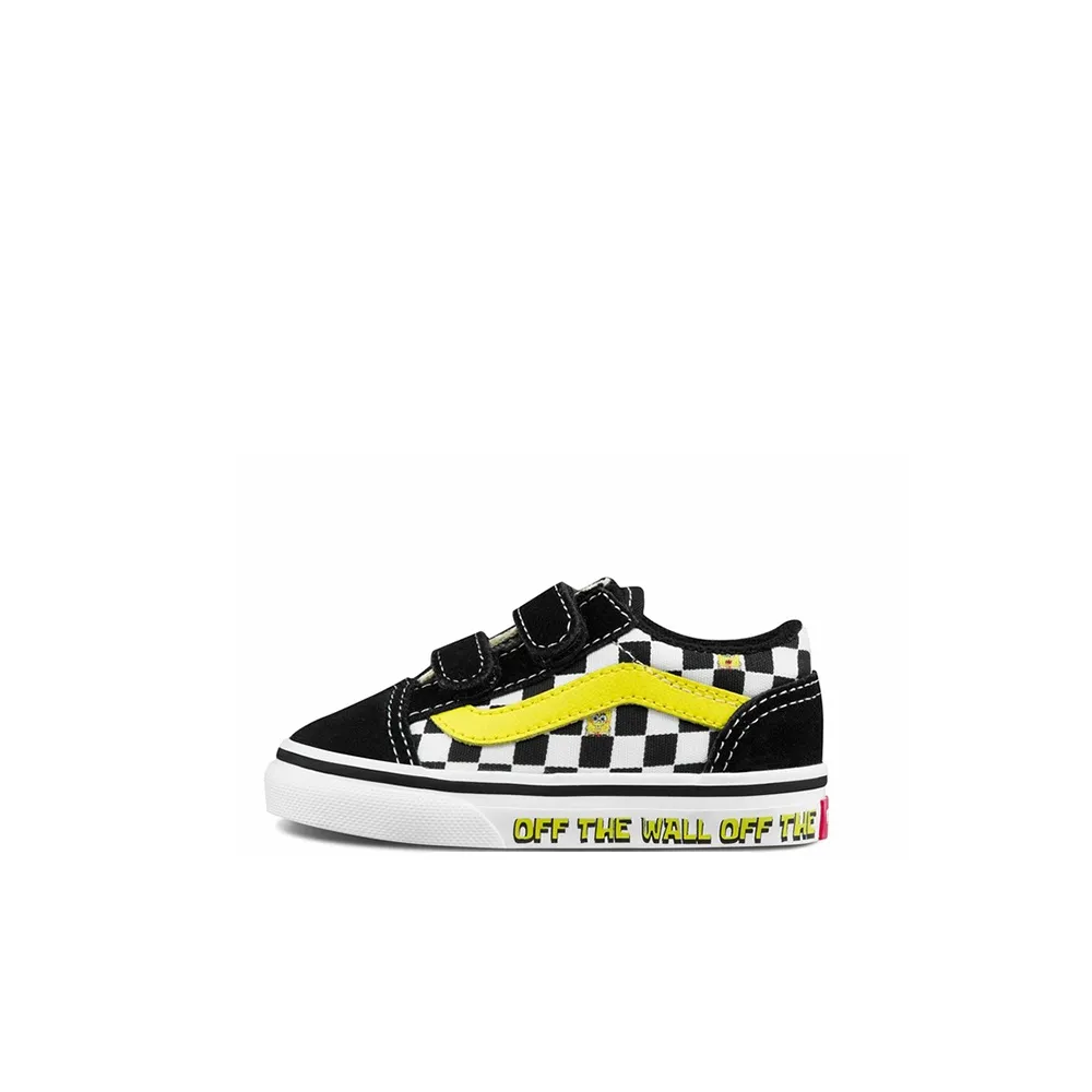 Sandy Liang x SPONGEBOB SQUAREPANTS x Vans Низкие кеды для малышей Черный Белый Infant и Toddler