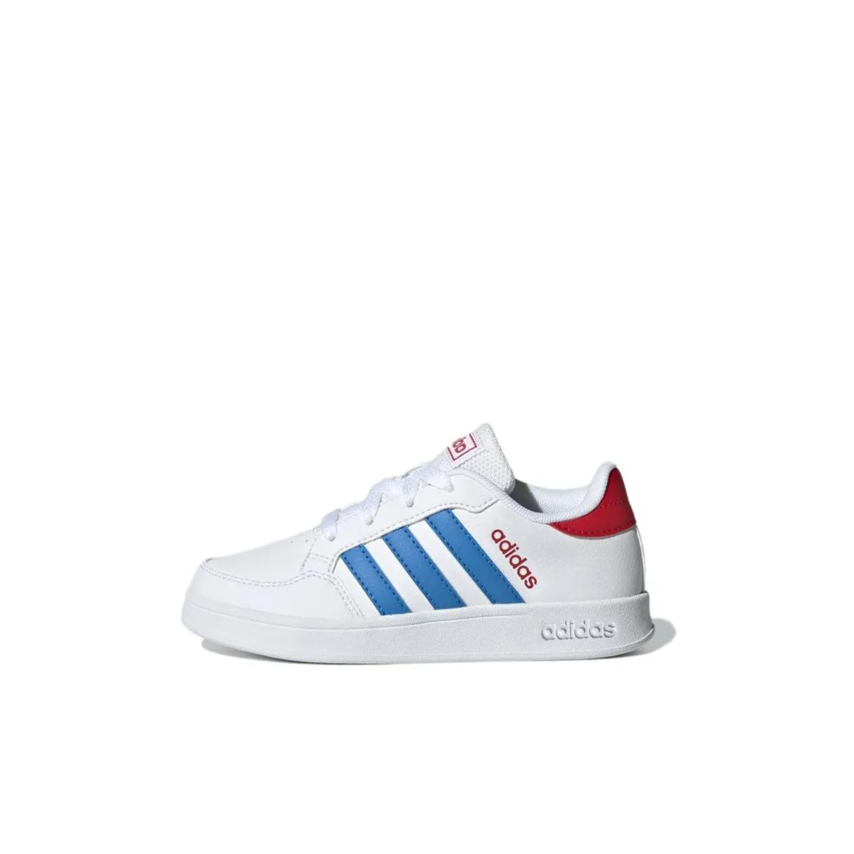 Adidas Neo Breaknet Abrasion Resistant Low Top Skateboard Shoes White Blue Kids'