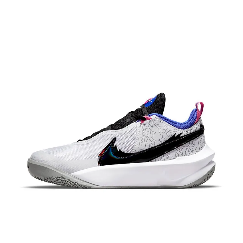 Space Jam x Nike Team Hustle D 10 SE Low Топ Детские Баскетбольные Кроссовки Белый Черный Синий Подростки