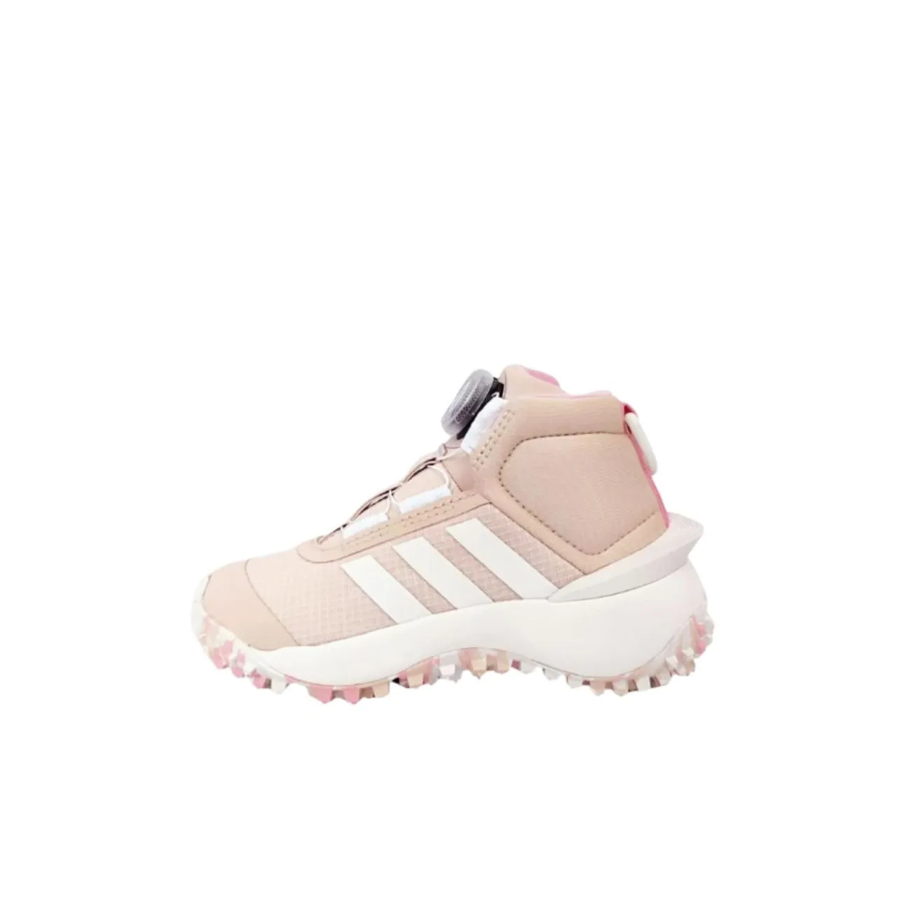 Adidas Fortatrail Slip-resistant Abrasion-resistant High Top Kids Lifestyle Shoes Pink Kids