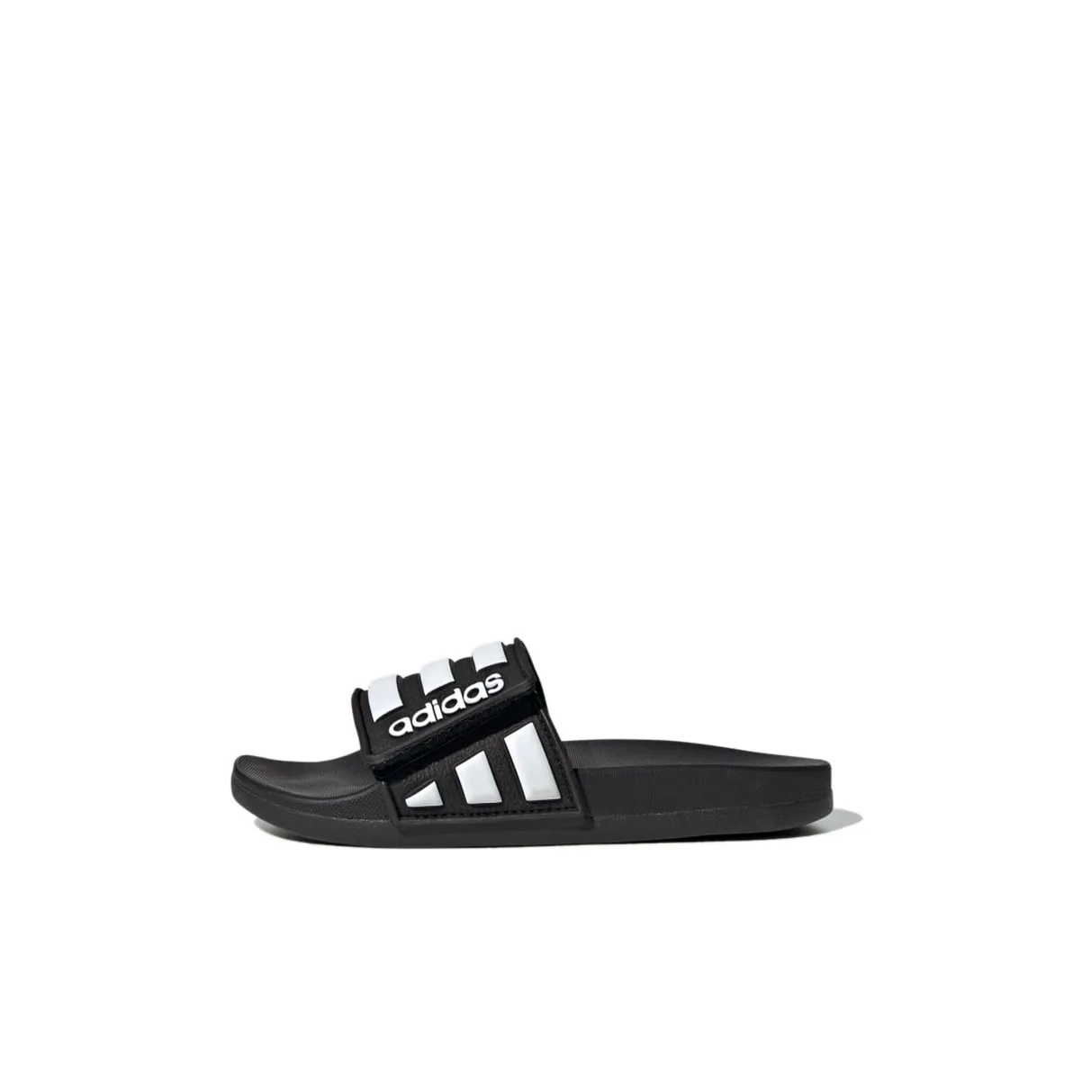 Детские тапочки adidas Adilette Comfort черного и белого цвета