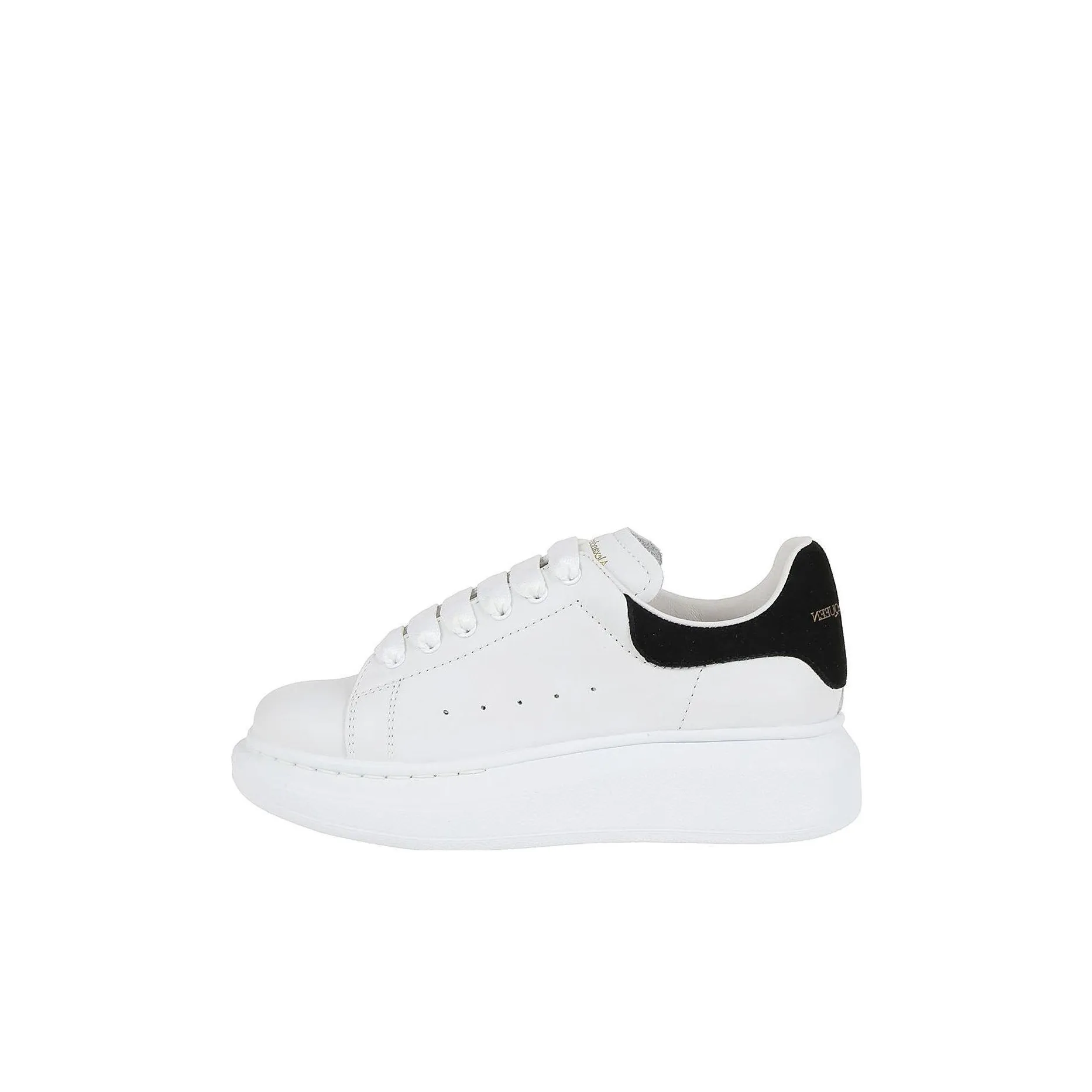 Alexander McQueen Oversized Sneaker Low Топ Стильные Скейтбординги Черный белый Для детей 3-7 лет