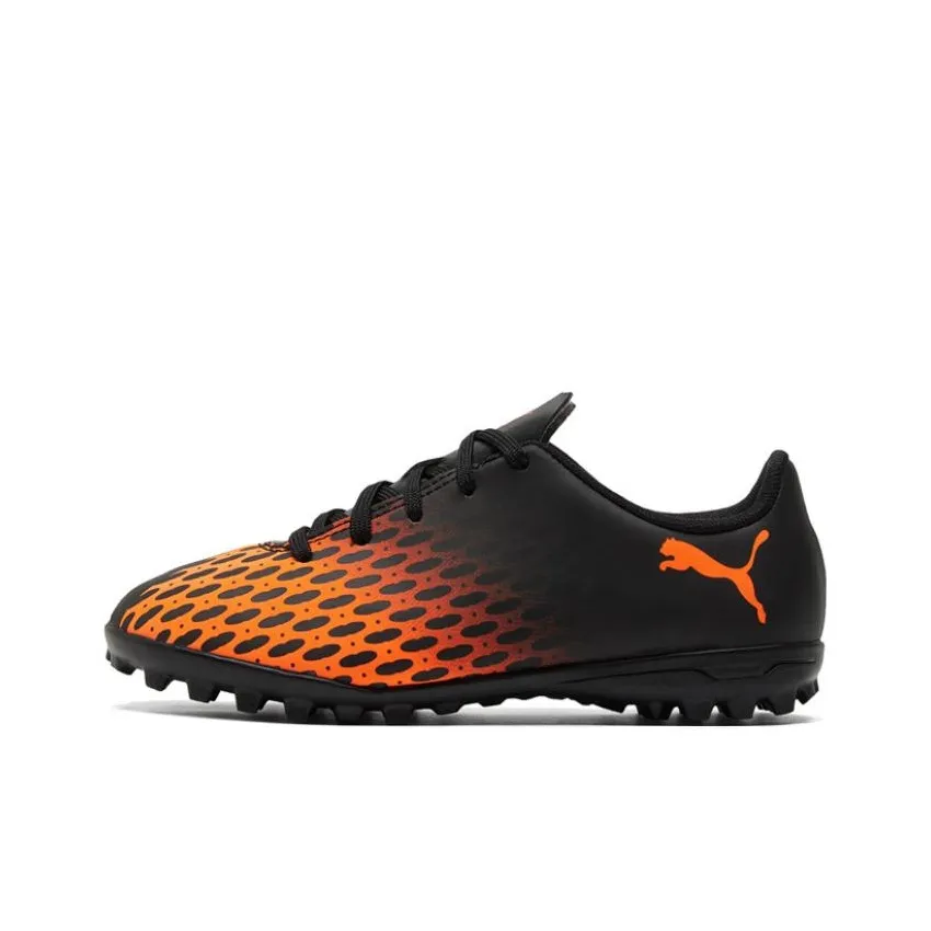 PUMA Rapido 3 Spirit 3 TT Jr Устойчивый к истиранию Низкий Топ Детские Футбольные Бутсы Черный Оранжевый