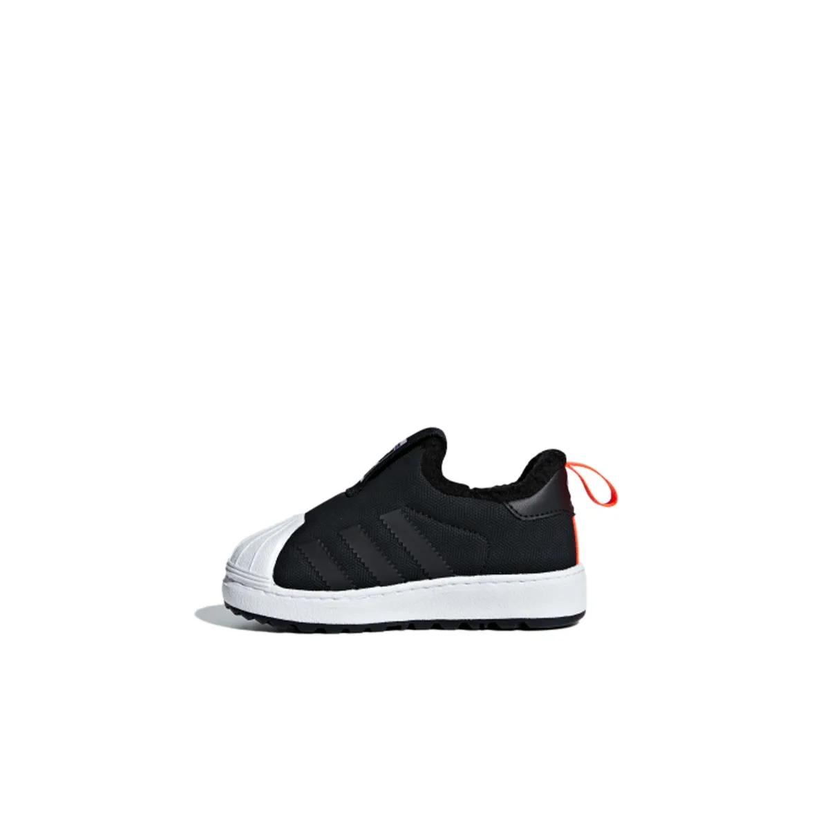 Adidas Originals SUPERSTAR Зимний 360 I Low Топ Обувь для малышей Черный белый Infant и Toddler