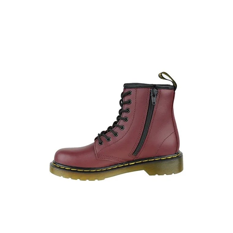 Dr.Martens 1460 Устойчивые к истиранию Детские ботинки Вишнево-красный для детей 3-7 лет