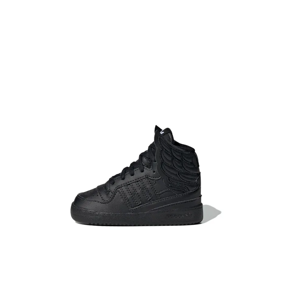 Adidas Originals FORUM High Wings 4,0 Wings High Top Скейтборд Кроссовки Черный Infant и Toddler