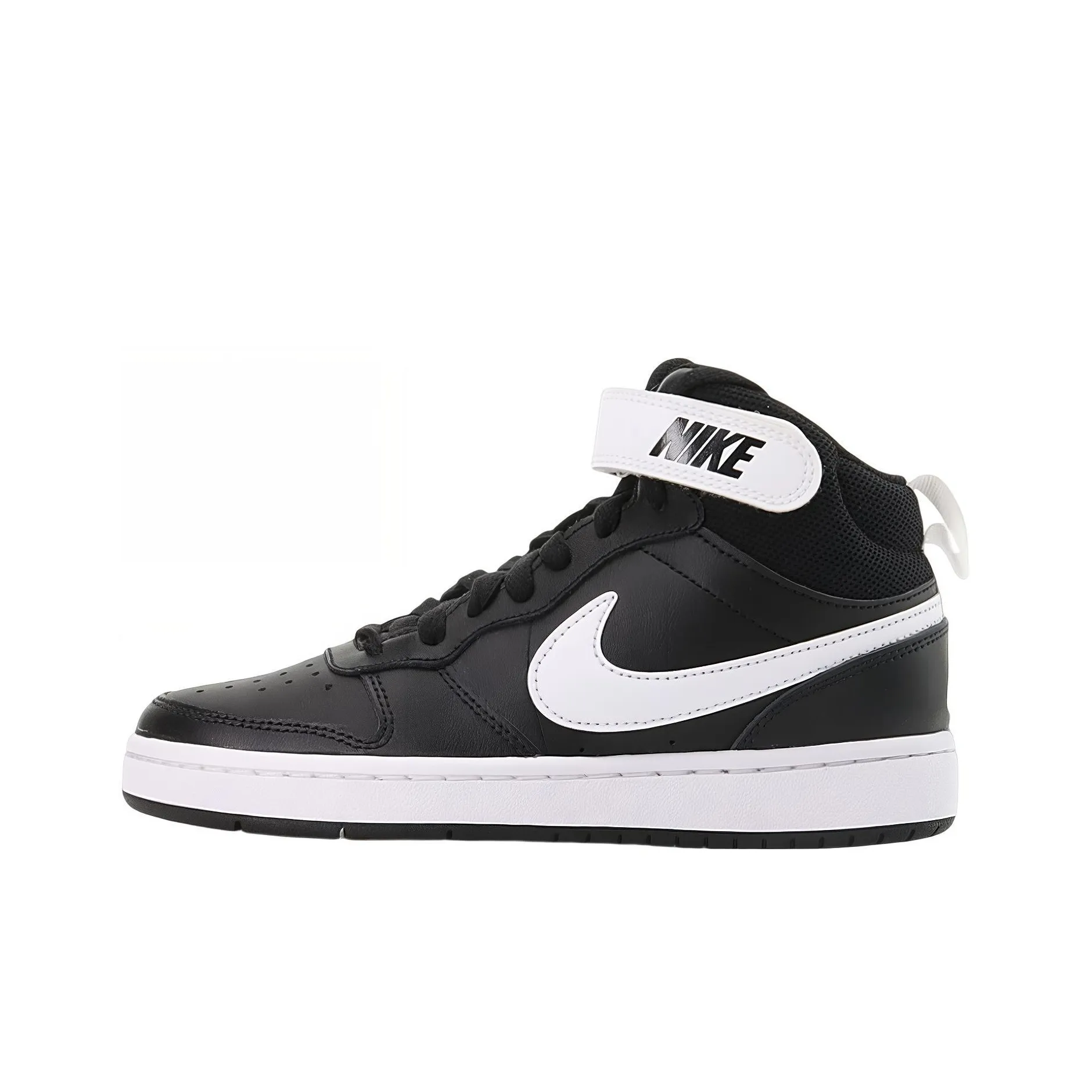 Nike MID 2 Slip Resistant MID Топ Детские Скейтбординги Черный белый Подростки