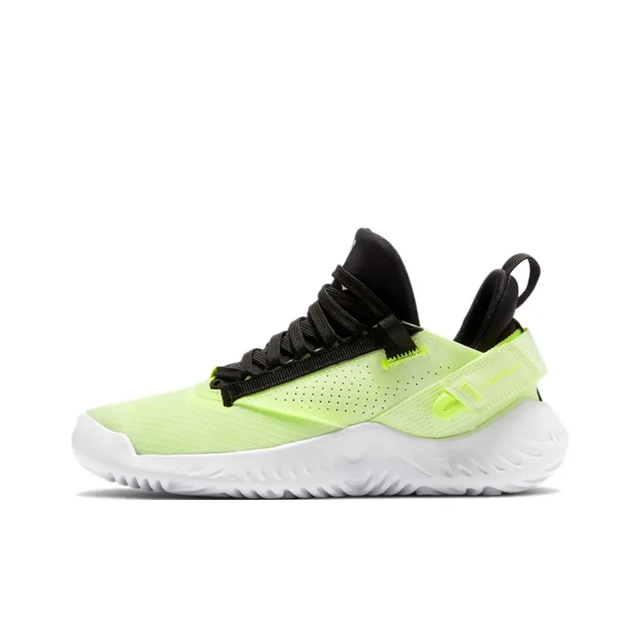 Jordan Proto 23 Cushioning Anti-Slip And Wear-Resistant Low-Top Basketball Shoes Yellow White Black Teenagers