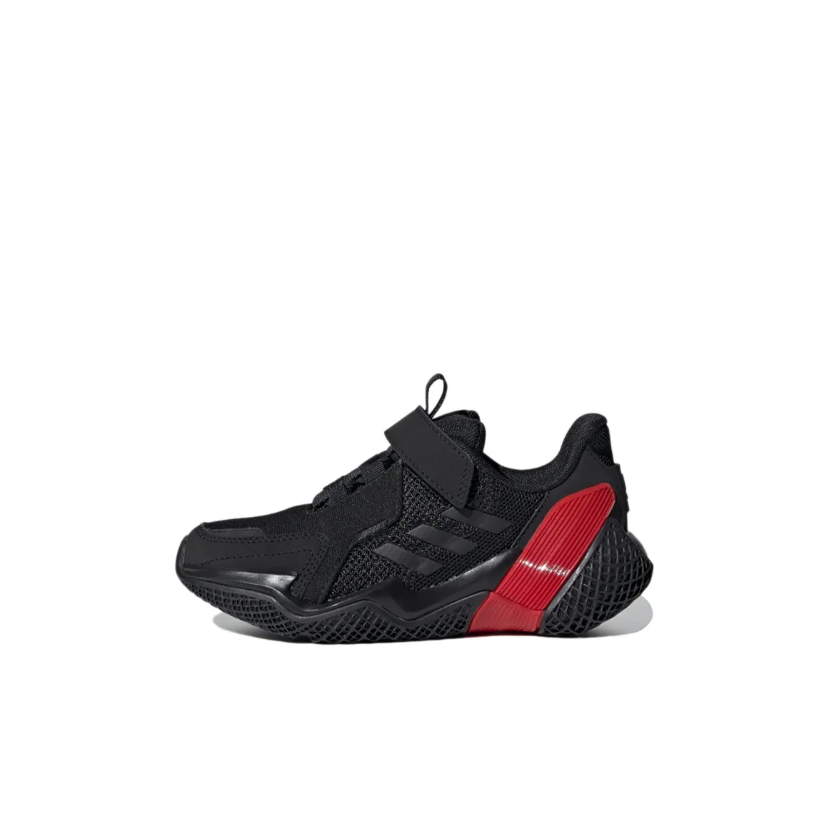Adidas 4Uture Rnr El K Low Топ Детские беговые кроссовки Черный Красный Детский