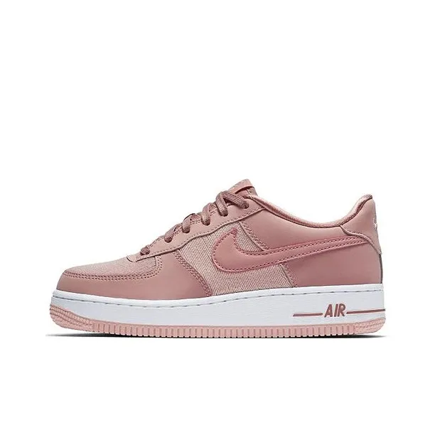 Nike Air FORCE 1 Low Топ Детские Скейтбординги Розовый