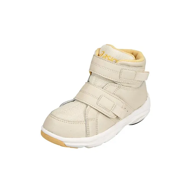Asics GD Walker Mini Hi High Топ Детские беговые кроссовки Бежево-коричневый Children Возраст 3-7 лет