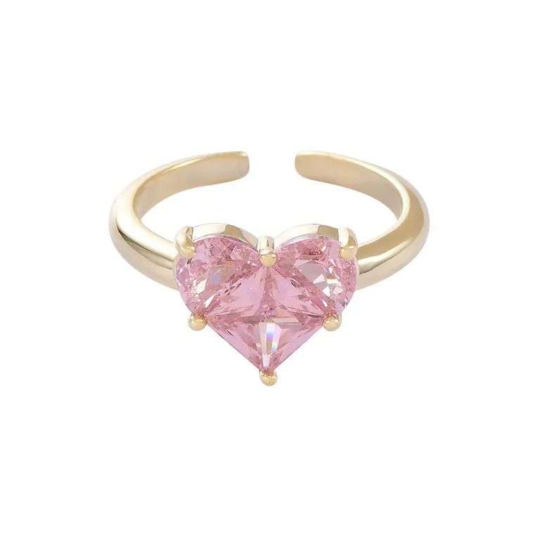 TUTAE Цирконовые кольца из сплава женские золотые