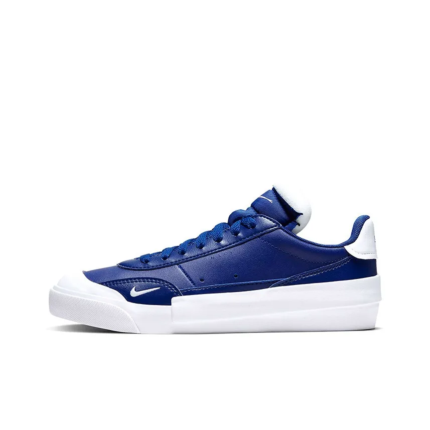 Nike Drop Тип PRM Low Топ Детские Скейтбординги Сине-белый Подростки